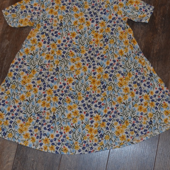 Old Navy - Yellow and Blue Flower Design Dress - Picture 2 of 7